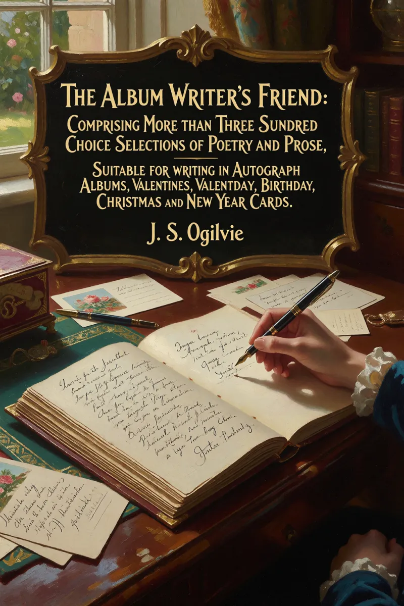 Cover of The Album Writer's Friend: Comprising More Than Three Hundred Choice Selections of Poetry and Prose, Suitable for Writing in Autograph Albums, Valentines, Birthday, Christmas and New Year Cards. by J. S. Ogilvie
