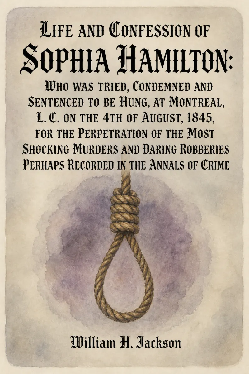 Cover of Life and Confession of Sophia Hamilton: Who was Tried, Condemned and Sentenced to be Hung, at Montreal, L. C. on the 4th of August, 1845, for the Perpetration of the Most Shocking Murders and Daring Robberies Perhaps Recorded in the Annals of Crime by William H. Jackson