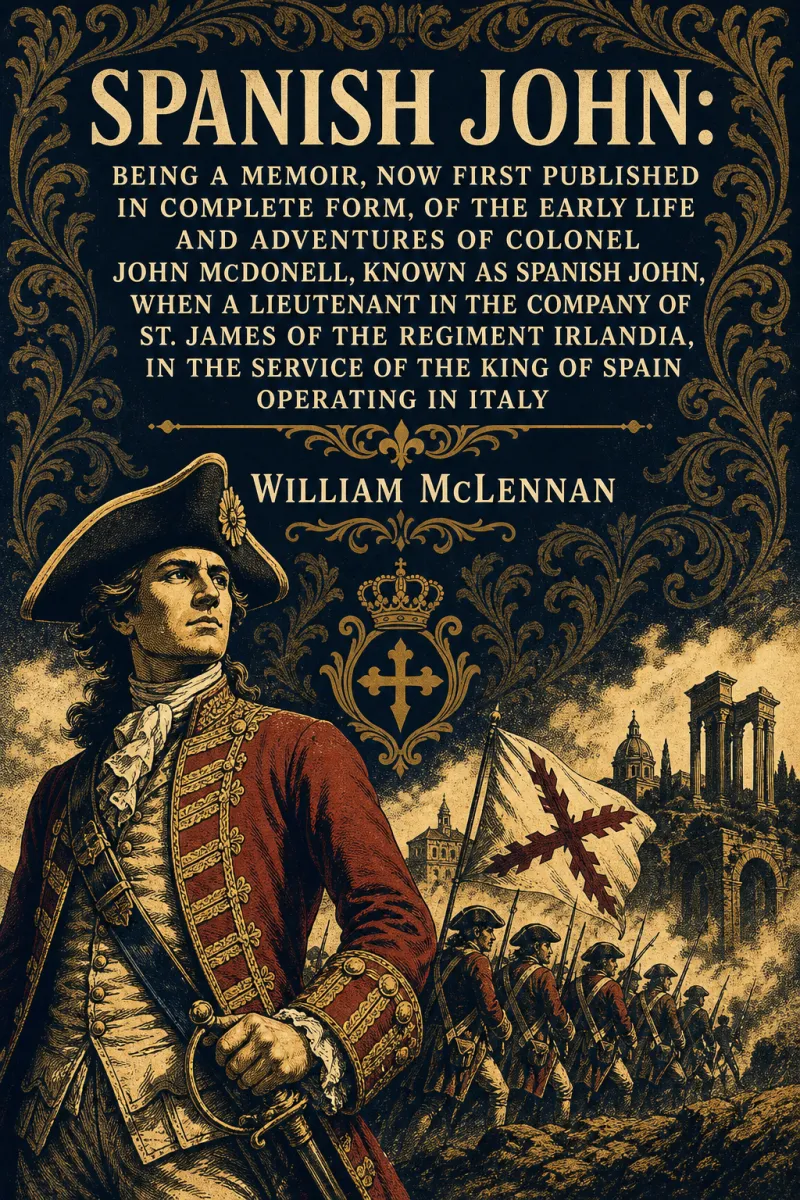 Cover of Spanish John: Being a Memoir, Now First Published in Complete Form, of the Early Life and Adventures of Colonel John McDonell, Known as "Spanish John," When a Lieutenant in the Company of St. James of the Regiment Irlandia, in the Service of the King of Spain Operating in Italy by William McLennan