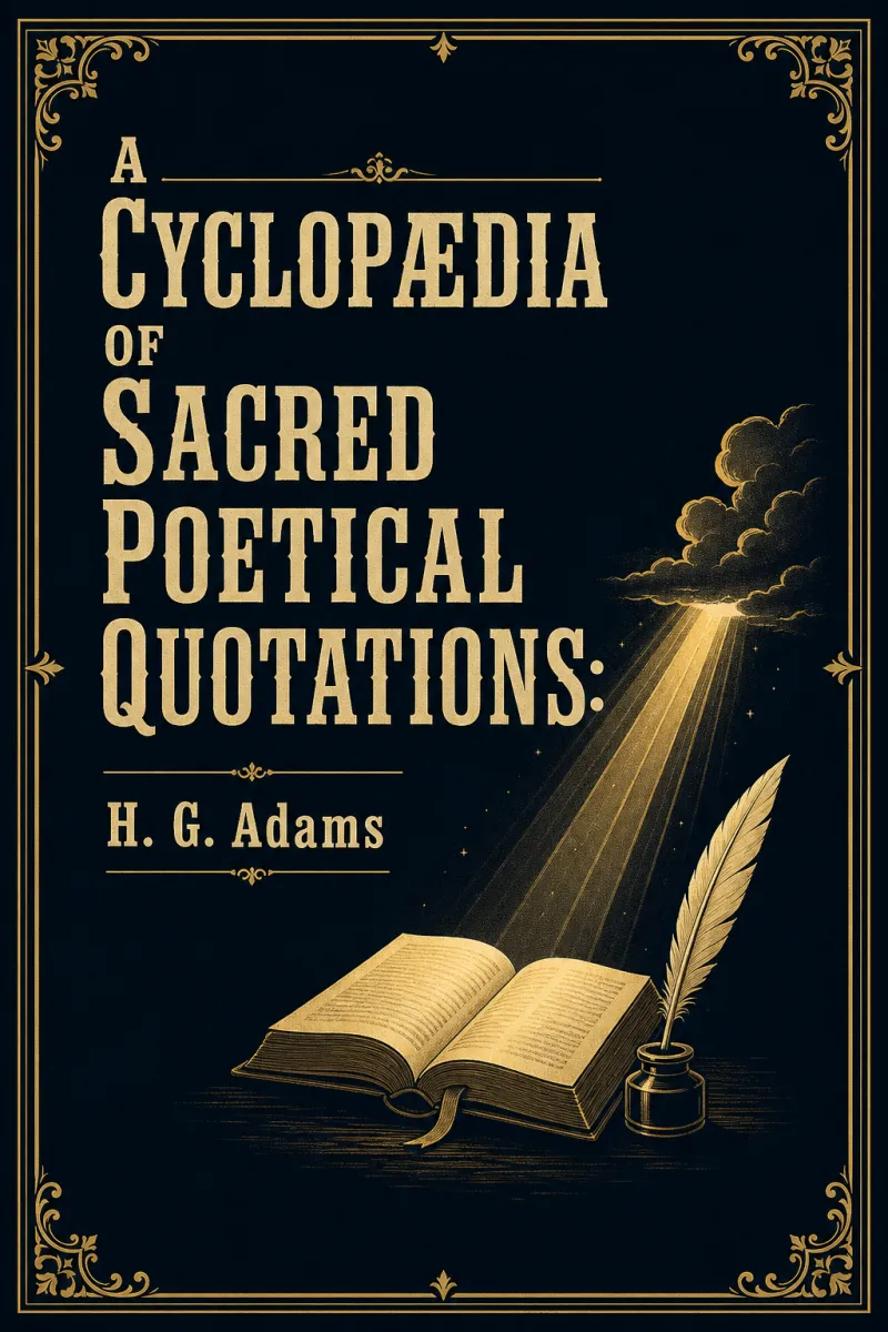 Cover of A Cyclopædia of Sacred Poetical Quotations: Consisting of Choice Passages from the Sacred Poetry of All Ages and Countries, Classified and Arranged, for Facility of Reference, Under Subject Headings; Illustrated by Striking Passages from Scripture, and Forming Altogether a Complete Book of Devotional Poetry. by H. G. Adams