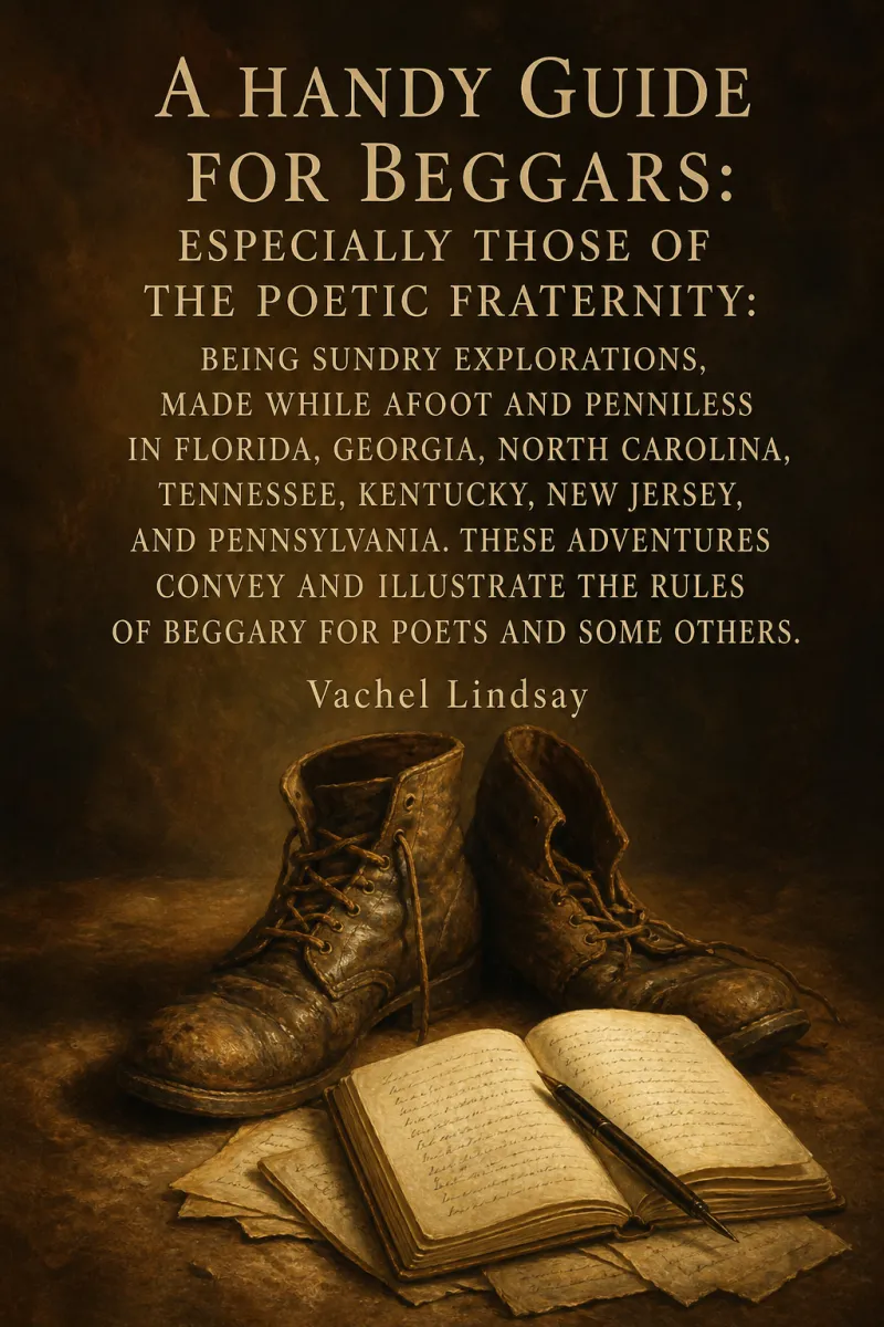 Cover of A Handy Guide for Beggars: Especially Those of the Poetic Fraternity: Being Sundry Explorations, Made While Afoot and Penniless in Florida, Georgia, North Carolina, Tennessee, Kentucky, New Jersey, and Pennsylvania. These Adventures Convey and Illustrate the Rules of Beggary for Poets and Some Others. by Vachel Lindsay